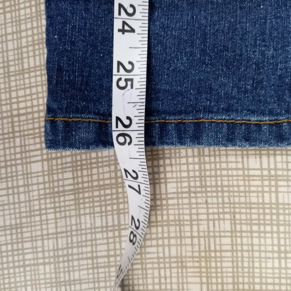 Sonoma Life&Style Jeans Women's Size 12 Straight Embroidered Button Flap Pockets - Picture 11 of 11